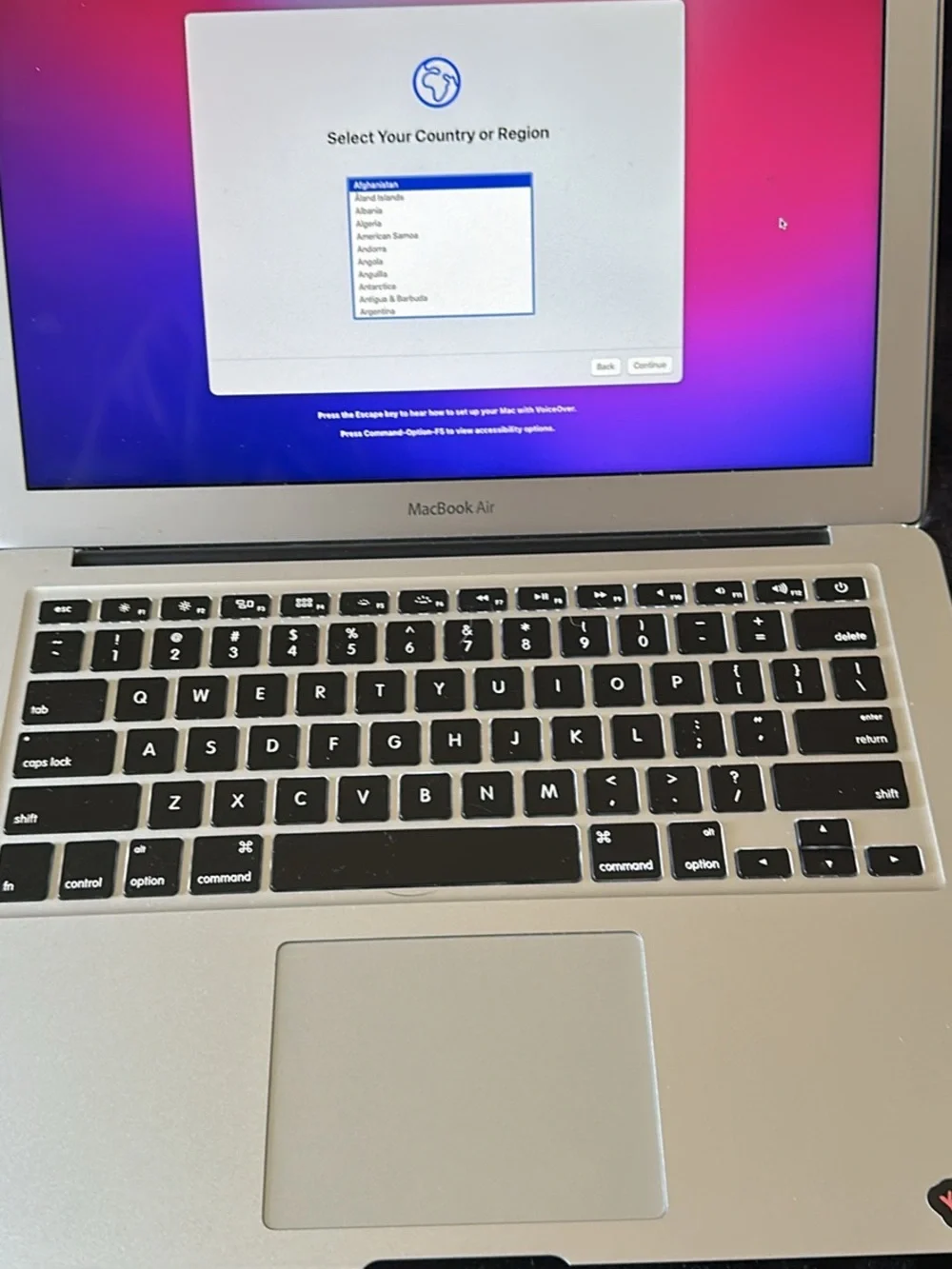 2017 MacBook air - Refurbished. Charger included